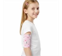 MENURSY PICC Line Housse de protection pour bras, coude ultra douce avec joint en silicone antidérapant, confortable IV et protecteur de plâtre pour enfants (rose, taille S)