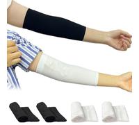 MENURSY PICC Line Housse de protection pour bras de plâtre, 2 pièces blanches + 2 noires