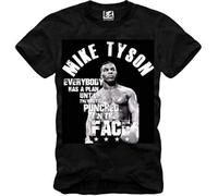 MenWomen's 3D Print Mike Tyson Everybody Has A Plan Paris London Casual T-Shirt Black