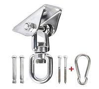 MenYiYDS 1 Pcs Crochet de Plafond Chaise Suspendue Acier Inoxydable 360° Rotation Silencieux Crochet de Balançoire avec Vis,Portant jusqu'à 450KG,pour Chaise Suspendue,Fauteuil Suspendu, Balançoire