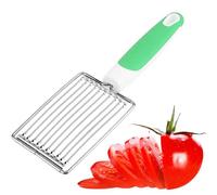 MenYiYDS 1 Pcs Trancheuse de Pommes de Terre, trancheuse avec poignée, trancheuse de tomates, trancheuse de Fruits au Jambon, trancheuse de Viande de déjeuner (Vert)