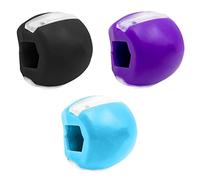 MenYiYDS 3 Pieces Mâchoire Exercice Balle,Exerciseur de Mâchoire,Outil de Beauté du Visage,Mâchoire Exerciseur Femmes Hommes