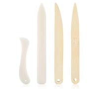 MenYiYDS 4 Pièces Plioir en Bois pour Papier, scrapbooking, Plioir Scrapbooking, Outil à Plier le Papier, Plioir pour Cartonnage, Plioir Origami, pour Plier le Papier de Carte/Lignes de Marquage