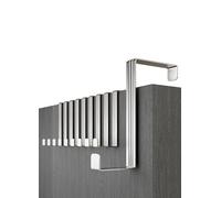 Menz Crochet de porte XXL budget acier inoxydable_41mm- lot de 10 perchero puerta - 10 piezas ganchos por los grosores de puertas de 41mm - colgador puerta de acero inoxidable - percha puerta