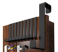 Menz Crochets de porte à suspendre - Lot de 10 crochets à vêtements pour porte, crochets compacts à suspendre avec une grande capacité de charge, porte-manteau de porte peu encombrant, barre de