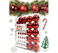 Menz Décoration de Noël Boule Noel Décoration de Noël Intérieure Rouge