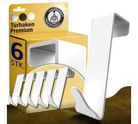 Menz Lot de 6 crochets de porte de qualité supérieure - Utilisables individuellement - En acier inoxydable