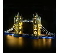 MENZAVA Kit d'éclairage LED Compatible avec Lego 10214 Le Tower Bridge Creator Expert - Jeu de lumière pour Modèle de Blocs de Construction (Modèle Non Inclus)