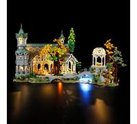MENZAVA Kit d'éclairage LED Compatible avec Lego 10316 Le Seigneur des Anneaux : FONDCOMBE Icons - Jeu de lumière pour Modèle de Blocs de Construction (Modèle Non Inclus)