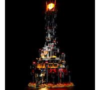 MENZAVA Kit d'éclairage LED Compatible avec Lego 10333 Le Seigneur des Anneaux : Barad-dûr Icons - Jeu de lumière pour Modèle de Blocs de Construction (Modèle Non Inclus)