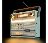MENZAVA Kit d'éclairage LED Compatible avec Lego 10334 La Radio rétro Icons - Jeu de lumière pour Modèle de Blocs de Construction (Modèle Non Inclus)