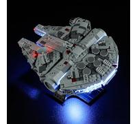 MENZAVA Kit d'éclairage LED Compatible avec Lego 2024 Millennium Falcon Star Wars 75375 - Jeu de lumière pour Modèle de Blocs de Construction (Modèle Non Inclus)