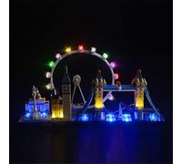 MENZAVA Kit d'éclairage LED Compatible avec Lego 21034 Londres Architecture - Jeu de lumière pour Modèle de Blocs de Construction (Modèle Non Inclus)