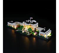 MENZAVA Kit d'éclairage LED Compatible avec Lego 21054 La Maison Blanche Architecture - Jeu de lumière pour Modèle de Blocs de Construction (Modèle Non Inclus)
