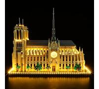 MENZAVA Kit d'éclairage LED Compatible avec Lego 21061 Notre-Dame de Paris Architecture - Jeu de lumière pour Modèle de Blocs de Construction (Modèle Non Inclus)