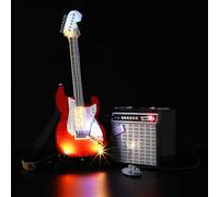 MENZAVA Kit d'éclairage LED Compatible avec Lego 21329 Fender Stratocaster Ideas - Jeu de lumière pour Modèle de Blocs de Construction (Modèle Non Inclus)