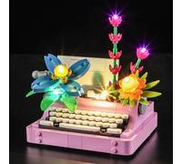 MENZAVA Kit d'éclairage LED Compatible avec Lego 31169 La Machine à écrire avec des Fleurs Creator - Jeu de lumière LED pour Modèle de Blocs de Construction (Modèle Non Inclus)