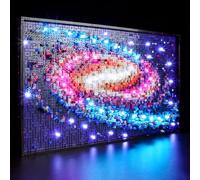 MENZAVA Kit d'éclairage LED Compatible avec Lego 31212 La Voie lactée Art - Jeu de lumière pour Modèle de Blocs de Construction (Modèle Non Inclus)