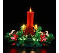 MENZAVA Kit d'éclairage LED Compatible avec Lego 40743 Centre de Table de Noël - Jeu de lumière LED pour Modèle de Blocs de Construction (Modèle Non Inclus)