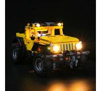 MENZAVA Kit d'éclairage LED Compatible avec Lego 42122 Jeep Wrangler Technic - Jeu de lumière pour Modèle de Blocs de Construction (Modèle Non Inclus)