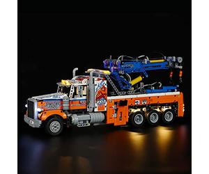 MENZAVA Kit d'éclairage LED Compatible avec Lego 42128 Le Camion de remorquage Lourd Technic - Jeu de lumière pour Modèle de Blocs de Construction (Modèle Non Inclus)