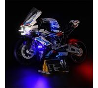 MENZAVA Kit d'éclairage LED Compatible avec Lego 42130 BMW M 1000 RR Technic - Jeu de lumière pour Modèle de Blocs de Construction (Modèle Non Inclus)