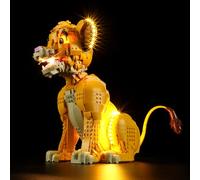 MENZAVA Kit d'éclairage LED Compatible avec Lego 43247 Simba Le Jeune Roi Lion Disney - Jeu de lumière pour Modèle de Blocs de Construction (Modèle Non Inclus)
