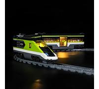 MENZAVA Kit d'éclairage LED Compatible avec Lego 60337 Le Train de Voyageurs Express City - Jeu de lumière pour Modèle de Blocs de Construction (Modèle Non Inclus)