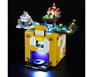 MENZAVA Kit d'éclairage LED Compatible avec Lego 71395 Bloc Point d'interrogation Super Mario 64 Super Mario - Jeu de lumière pour Modèle de Blocs de Construction (Modèle Non Inclus)
