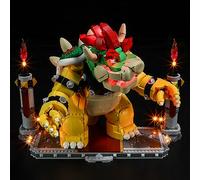 MENZAVA Kit d'éclairage LED Compatible avec Lego 71411 Le Puissant Bowser Super Mario - Jeu de lumière pour Modèle de Blocs de Construction (Modèle Non Inclus)