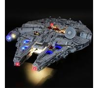 MENZAVA Kit d'éclairage LED Compatible avec Lego 75192 Millennium Falcon Star Wars - Jeu de lumière pour Modèle de Blocs de Construction (Modèle Non Inclus)