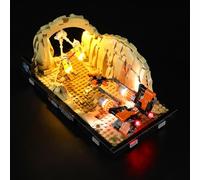 MENZAVA Kit d'éclairage LED Compatible avec Lego 75380 Diorama de la Course de podracers de Mos Espa Star Wars - Jeu de lumière pour Modèle de Blocs de Construction (Modèle Non Inclus)