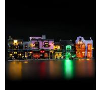 MENZAVA Kit d'éclairage LED Compatible avec Lego 75978 Le Chemin de Traverse Harry Potter - Jeu de lumière pour Modèle de Blocs de Construction (Modèle Non Inclus)