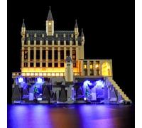MENZAVA Kit d'éclairage LED Compatible avec Lego 76435 Le château de Poudlard : la Grande Salle Harry Potter - Jeu de lumière pour Modèle de Blocs de Construction (Modèle Non Inclus)