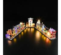 MENZAVA Kit d'éclairage LED Compatible avec Lego 76444 Les boutiques Magiques du Chemin de Traverse - Jeu de lumière LED pour Modèle de Blocs de Construction (Modèle Non Inclus)