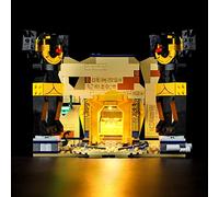 MENZAVA Kit d'éclairage LED Compatible avec Lego 77013 L’évasion du Tombeau Perdu Indiana Jones - Jeu de lumière pour Modèle de Blocs de Construction (Modèle Non Inclus)