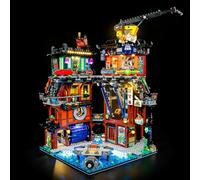 MENZAVA Kit d'éclairage LED Compatible avec Lego Ateliers Ninjago City 71837 - Jeu de lumière LED pour Modèle de Blocs de Construction (Modèle Non Inclus)