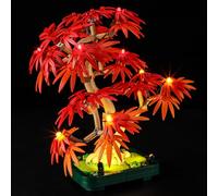 MENZAVA Kit d'éclairage LED Compatible avec LEGO Bonsaï d’érable rouge du Japon Botanical Collection 10348 - Jeu de lumière LED pour Modèle de Blocs de Construction (Modèle non inclus)