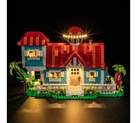 MENZAVA Kit d'éclairage LED Compatible avec Lego Disney La Maison sur la Plage de Lilo et Stitch 43268 - Jeu de lumière LED pour Modèle de Blocs de Construction (Modèle Non Inclus)