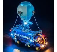 MENZAVA Kit d'éclairage LED Compatible avec Lego Fortnite Bus de Combat 77073 - Jeu de lumière LED pour Modèle de Blocs de Construction (Modèle Non Inclus)