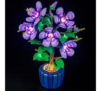 MENZAVA Kit d'éclairage LED Compatible avec Lego Hibiscus Botanical Collection 10372 - Jeu de lumière LED pour Modèle de Blocs de Construction (Modèle Non Inclus)