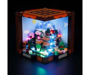 MENZAVA Kit d'éclairage LED Compatible avec Lego Minecraft L’établi 21265 - Jeu de lumière LED pour Modèle de Blocs de Construction (Modèle Non Inclus)
