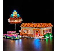 MENZAVA Kit d'éclairage LED Compatible avec Lego The Simpsons : Krusty Burger Icons 10352 - Jeu de lumière LED pour Modèle de Blocs de Construction (Modèle Non Inclus)