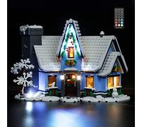 MENZAVA Kit d'éclairage LED (Télécommande) Compatible avec Lego 10293 La Visite du Père Noël Icons - Jeu de lumière pour Modèle de Blocs de Construction (Modèle Non Inclus)