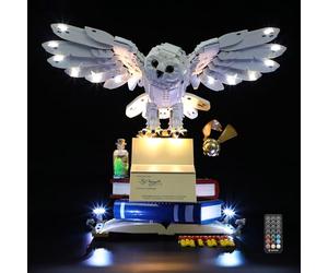 MENZAVA Kit d'éclairage LED (Télécommande) Compatible avec Lego 76391 Icônes de Poudlard - Édition Collector Harry Potter - Jeu de lumière pour Modèle de Blocs de Construction (Modèle Non Inclus)