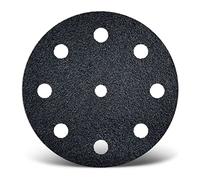 MENZER Black Disques abrasifs auto-agrippants, 125 mm, 9 trous, p. Ponceuses excentriques, Carbure de silicium (Lot de 50) G60