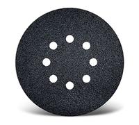 MENZER Black Disques abrasifs auto-agrippants, 150 mm, 8 trous, p. Ponceuses excentriques, Carbure de silicium (Lot de 50) G180