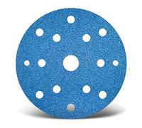 MENZER Blue Disques abrasifs auto-agrippants, 150 mm, 15 trous, p. Ponceuses excentriques, Corindon de zirconium (Lot de 25) G40