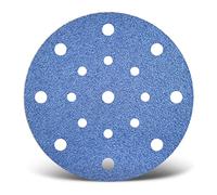 MENZER Blue Disques abrasifs auto-agrippants, 150 mm, 17 trous, p. Ponceuses excentriques, Corindon de zirconium (Lot de 25) G100