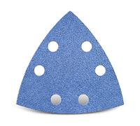 MENZER Blue Feuilles abrasives auto-agrippantes, 93 mm, 6 trous, p. Ponceuses delta, Corindon de zirconium (Lot de 25) G120